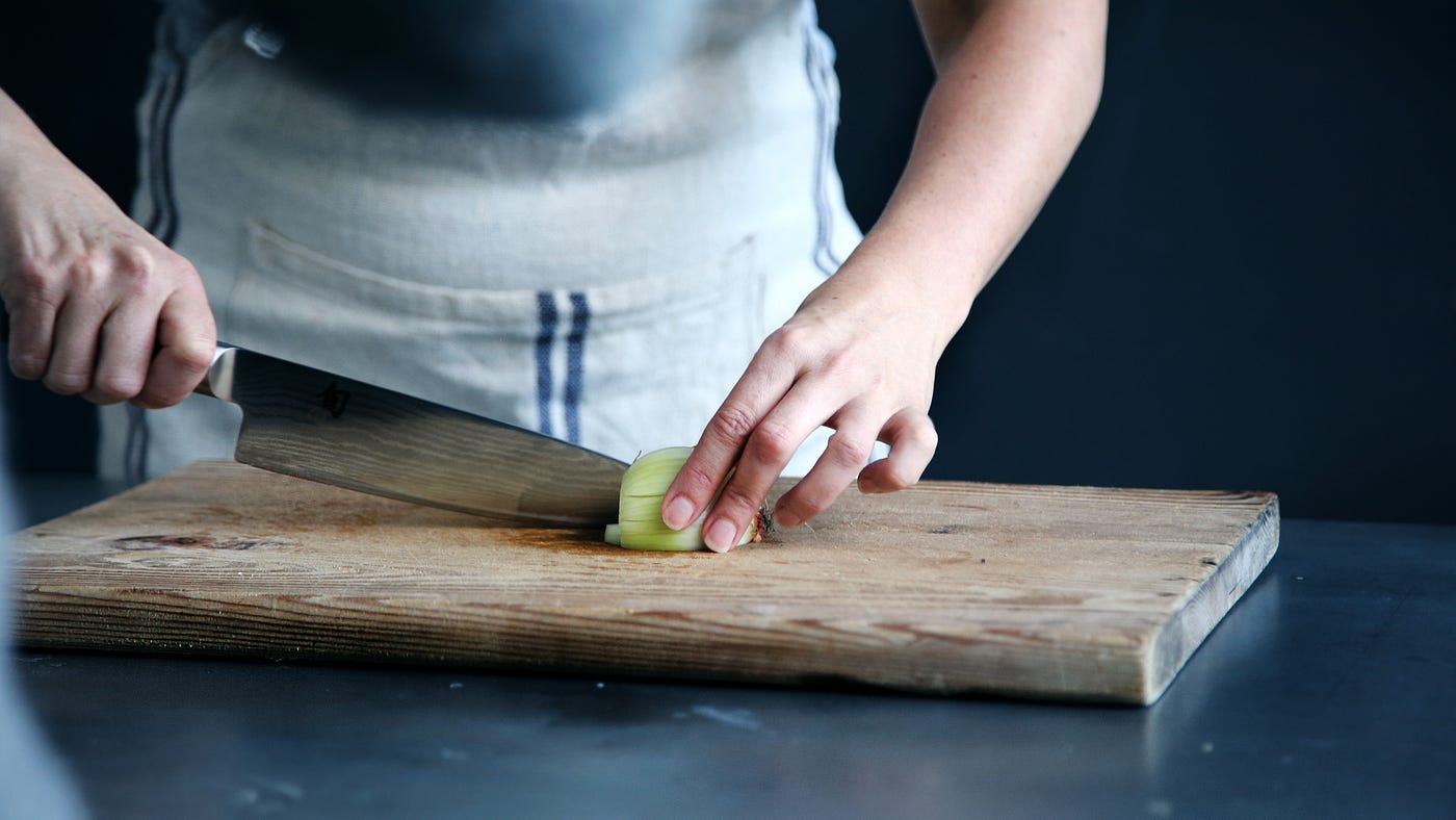 cutting vegetable